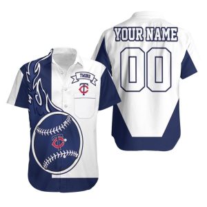 Minnesota Twins 3D Personalized Hawaiian - Adult & Kids T-Shirts, Sweatshirts & Hoodies apparel design preview 1