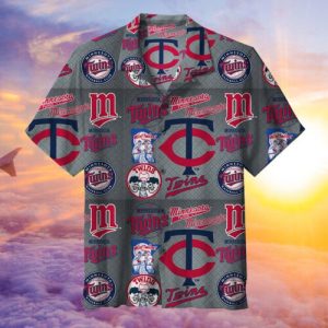 Minnesota Twins Baseball Floral Aloha Hawaiian - Adult & Kids T-Shirts, Sweatshirts & Hoodies apparel design preview 1