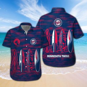Minnesota Twins Beach Summer MLB Hawaiian - Adult & Kids T-Shirts, Sweatshirts & Hoodies apparel design preview 1