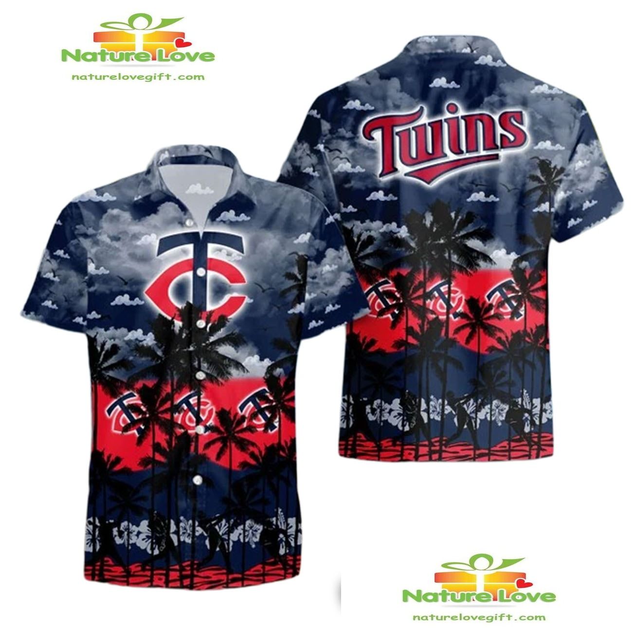 Minnesota Twins Hawaiian Summer Gift For Fans Aloha - Adult & Kids T-Shirts, Sweatshirts & Hoodies apparel design preview 1