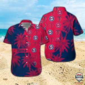 Minnesota Twins Palm Tree Hawaiian - Adult & Kids T-Shirts, Sweatshirts & Hoodies apparel design preview 1