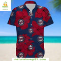Minnesota Twins Hawaiian Red Hibiscus Stylish - Adult & Kids T-Shirts, Sweatshirts & Hoodies apparel design preview 1