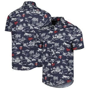 Minnesota Twins Reyn Spooner Kekai Performance Button - Adult & Kids T-Shirts, Sweatshirts & Hoodies apparel design preview 1