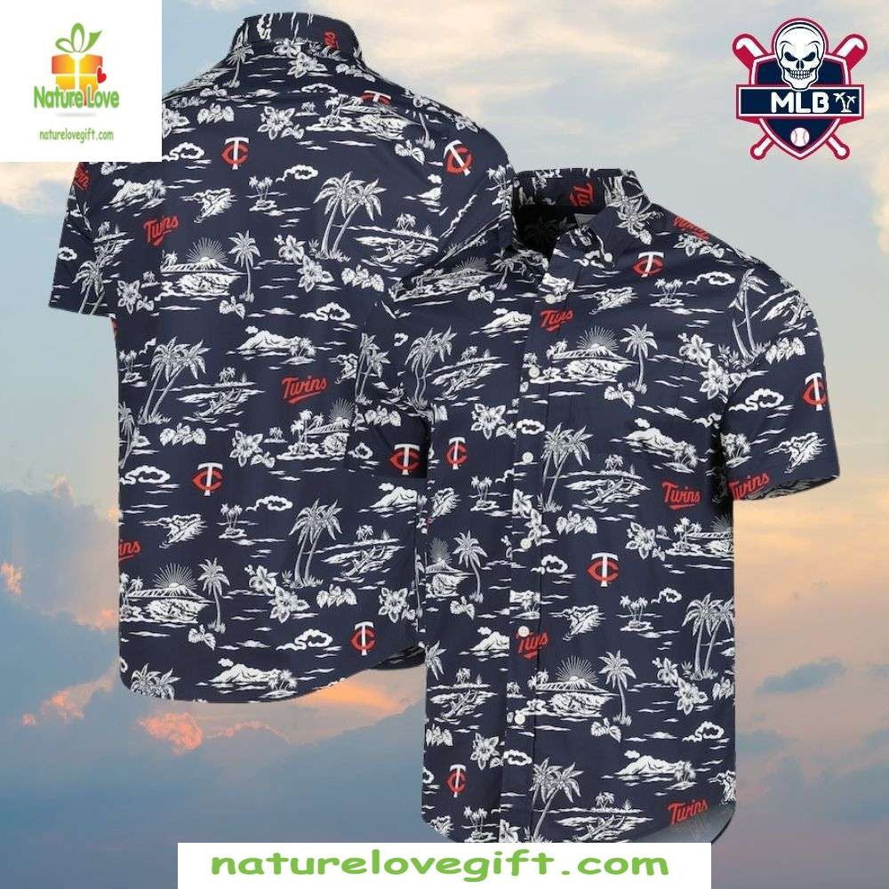 Minnesota Twins Hawaiian Silhouette Palm Trees - Adult & Kids T-Shirts, Sweatshirts & Hoodies apparel design preview 1