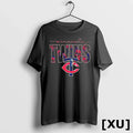 Minnesota Twins Skulls Floral Graphic Baseball - Adult & Kids T-Shirts, Sweatshirts & Hoodies apparel design preview 1