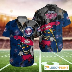 Minnesota Twins Tropical Trendy Custom Hawaiian - Adult & Kids T-Shirts, Sweatshirts & Hoodies apparel design preview 1