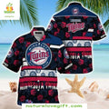 Minnesota Twins Aloha MLB Hawaiian Tropical Baseball - Adult & Kids T-Shirts, Sweatshirts & Hoodies apparel design preview 1