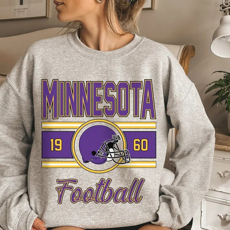Minnesota Vintage Classic Football - Adult & Kids T-Shirts, Sweatshirts & Hoodies apparel design preview 1