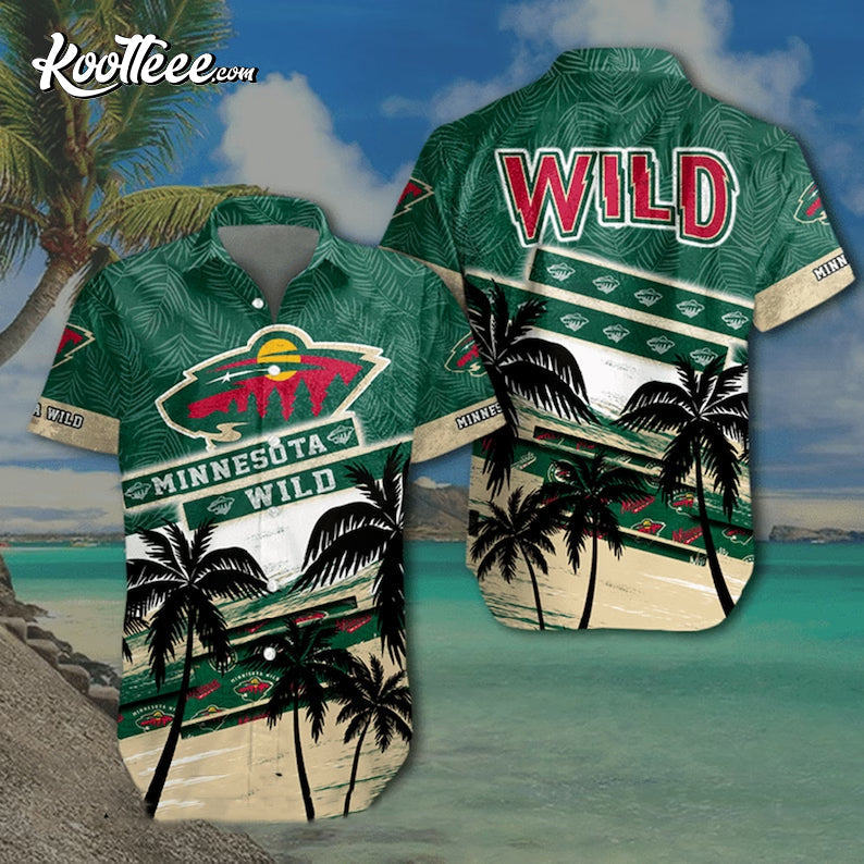 Minnesota Wild Father's Day Hawaiian - Adult & Kids T-Shirts, Sweatshirts & Hoodies apparel design preview 1