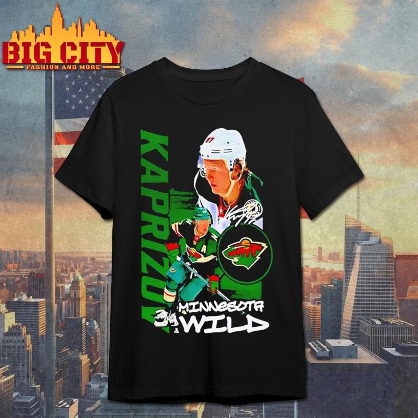 Minnesota Wild Kirill Kaprizov Playmaker signature - Adult & Kids T-Shirts, Sweatshirts & Hoodies apparel design preview 1