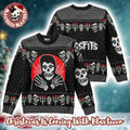 Misfits Crimson Ghost The Fiend Holiday Knitted Ugly Christmas Sweater - Holiday Gift product image