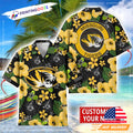 Missouri Tigers Floral Custom Name Hawaiian - Adult & Kids T-Shirts, Sweatshirts & Hoodies apparel design preview 1