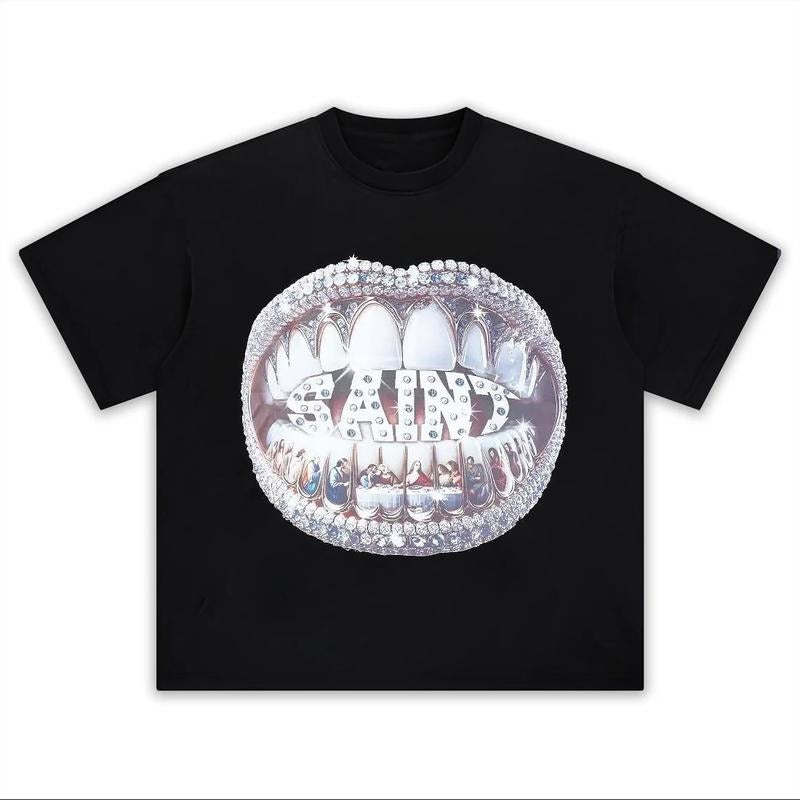 Mixed Emotion Grillz Y2k - Adult & Kids T-Shirts, Sweatshirts & Hoodies apparel design preview 1