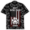 Best Dog Dad Ever Paw Personalized Custom Hawaiian - Adult & Kids T-Shirts, Sweatshirts & Hoodies apparel design preview 1