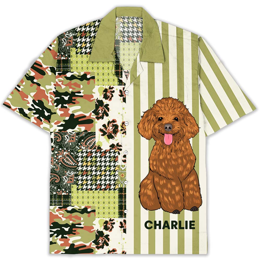 Dog Stripes Personalized Custom Hawaiian - Adult & Kids T-Shirts, Sweatshirts & Hoodies apparel design preview 1