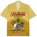 Human Belongs To Dog Personalized Custom Hawaiian - Adult & Kids T-Shirts, Sweatshirts & Hoodies apparel design preview 1
