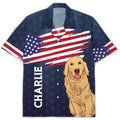 Patriotic Dog Personalized Custom Hawaiian - Adult & Kids T-Shirts, Sweatshirts & Hoodies apparel design preview 1