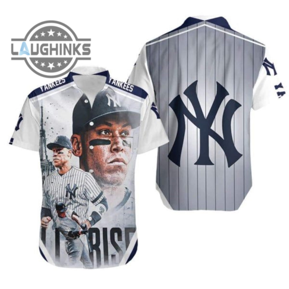 Mlb New York Yankees Hawaiian Aaron Judge All Rise - Adult & Kids T-Shirts, Sweatshirts & Hoodies apparel design preview 1