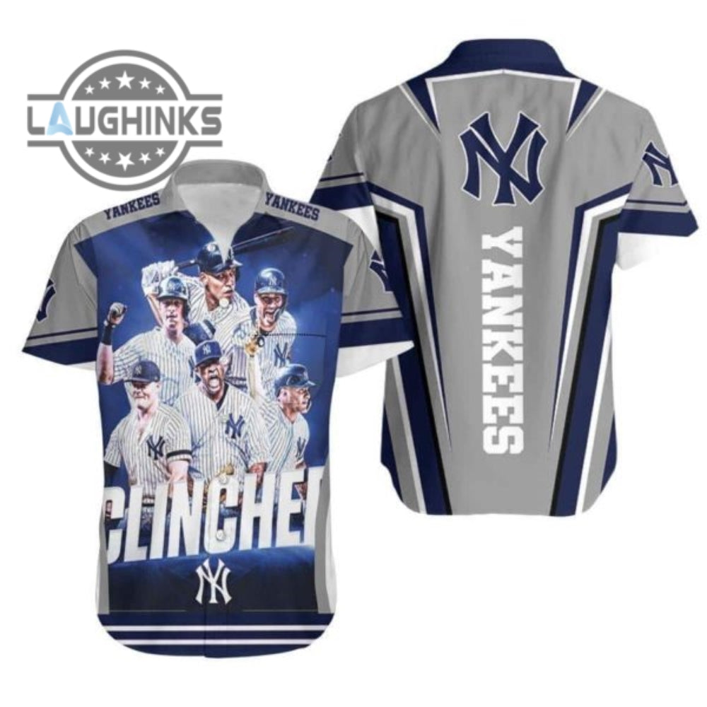 Mlb New York Yankees Hawaiian Players Clinched Ny - Adult & Kids T-Shirts, Sweatshirts & Hoodies apparel design preview 1
