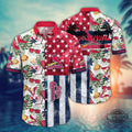 Mlb St Louis Cardinals Hawaiian And Shorts Flower - Adult & Kids T-Shirts, Sweatshirts & Hoodies apparel design preview 1