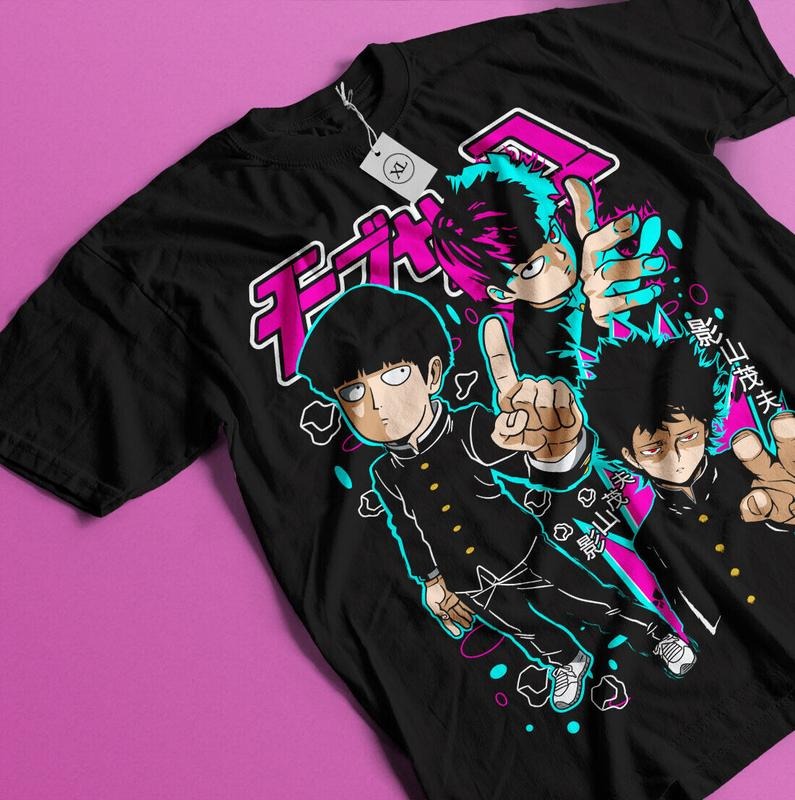 Mob Psycho 100 Manga Strip Anime S 4XL - Adult & Kids T-Shirts, Sweatshirts & Hoodies apparel design preview 1
