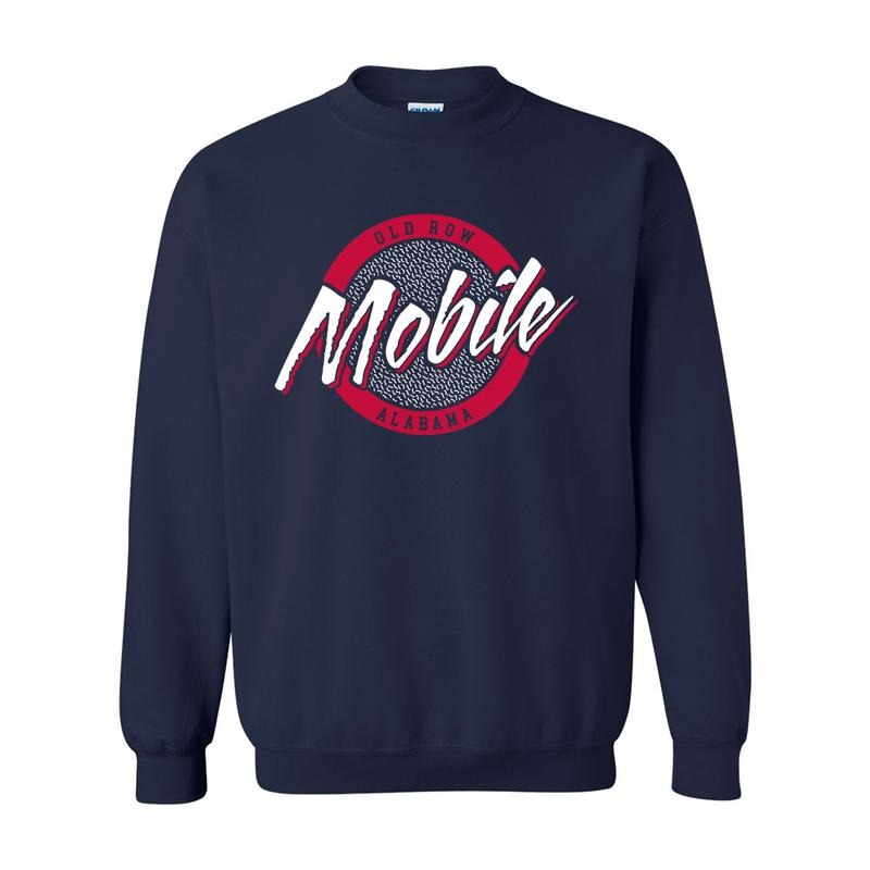 Mobile Alabama Circle Vintage - Adult & Kids T-Shirts, Sweatshirts & Hoodies apparel design preview 1