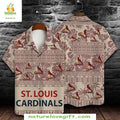 St Louis Cardinals Mocha Cream Hawaiian MLB Baseball - Adult & Kids T-Shirts, Sweatshirts & Hoodies apparel design preview 1