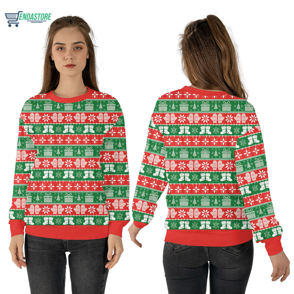 Christmas stocking pattern 3D Christmas Sweater - Holiday Gift product image 4