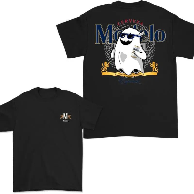Modelo Ghost Halloween 2 Sided Side Menswear - Adult & Kids T-Shirts, Sweatshirts & Hoodies apparel design preview 1