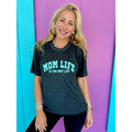Mom Life Black Acid Wash - Adult & Kids T-Shirts, Sweatshirts & Hoodies apparel design preview 1