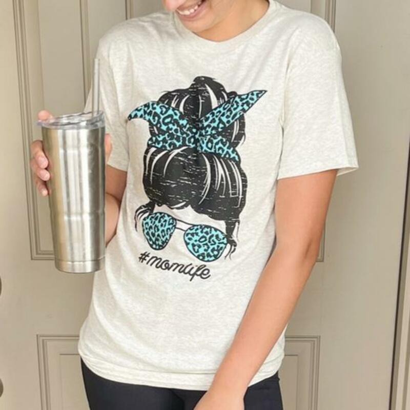 Mom Life Messy Bun - Adult & Kids T-Shirts, Sweatshirts & Hoodies apparel design preview 1