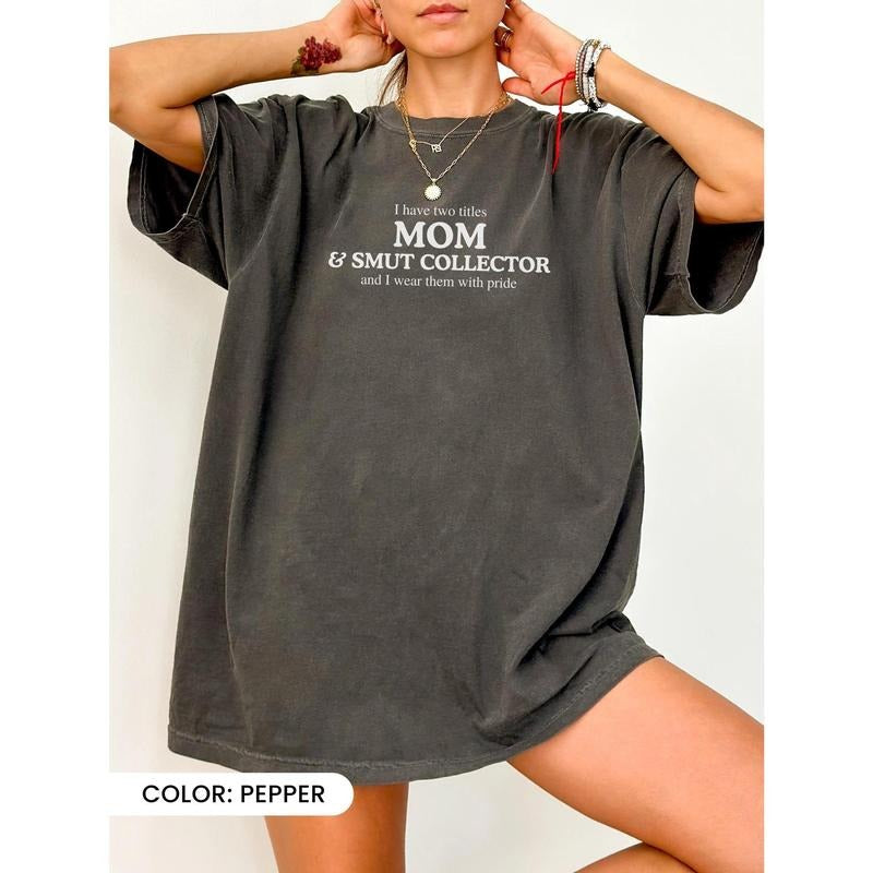 Mom Smut Collector Romantasy Reader Book Themed Funny - Adult & Kids T-Shirts, Sweatshirts & Hoodies apparel design preview 1