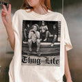 Mom Thug Life 90'S Show Fun Golden Kitty Happy - Adult & Kids T-Shirts, Sweatshirts & Hoodies apparel design preview 1