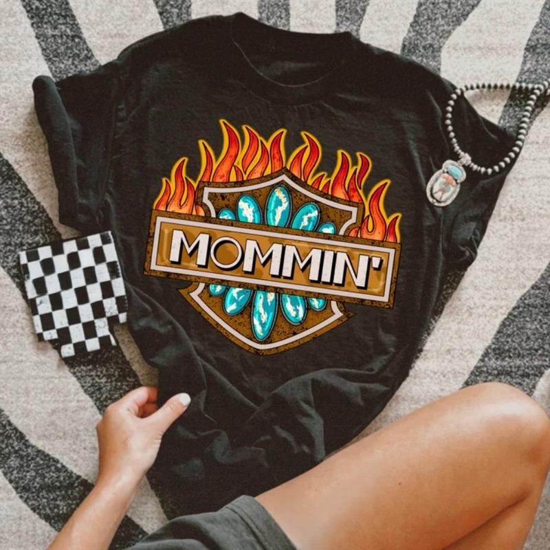 Mommin Vintage MAMA Western Outfits Cowgirl Stuff - Adult & Kids T-Shirts, Sweatshirts & Hoodies apparel design preview 1