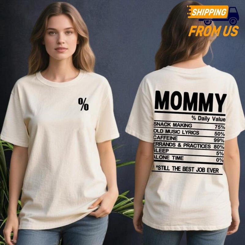 Mommy Wife Nutrition Facts Mom Comfort Colors Life - Adult & Kids T-Shirts, Sweatshirts & Hoodies apparel design preview 1
