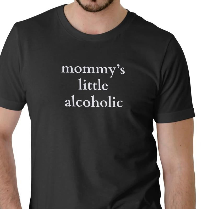 Mommy'S Little Alcoholic Funny Medium Cotton Casual - Adult & Kids T-Shirts, Sweatshirts & Hoodies apparel design preview 1