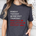 Monday Tuesday Wednesday Thursday Friday Blink Funny - Adult & Kids T-Shirts, Sweatshirts & Hoodies apparel design preview 1
