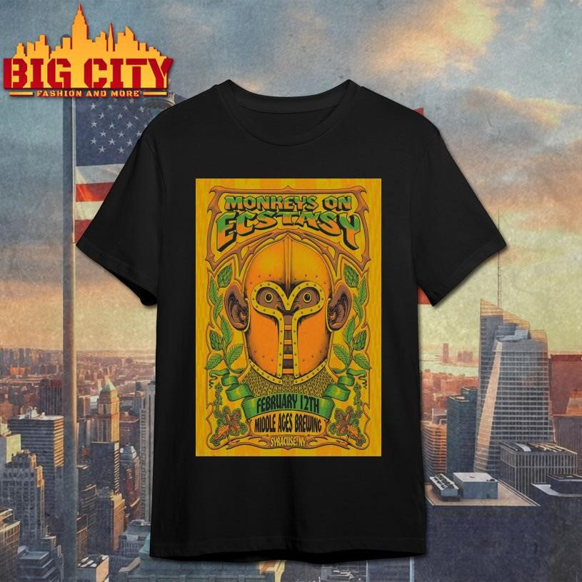 Monkeys On Ecstasy 2 12 2026 Syracuse NY Poster - Adult & Kids T-Shirts, Sweatshirts & Hoodies apparel design preview 1
