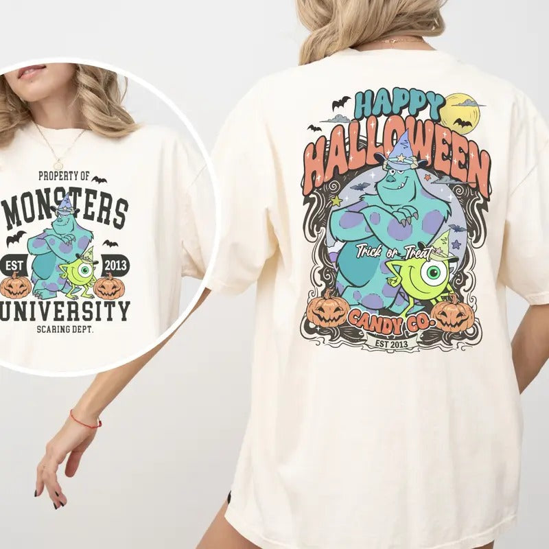 Monsters Happy Halloween - Adult & Kids T-Shirts, Sweatshirts & Hoodies apparel design preview 1