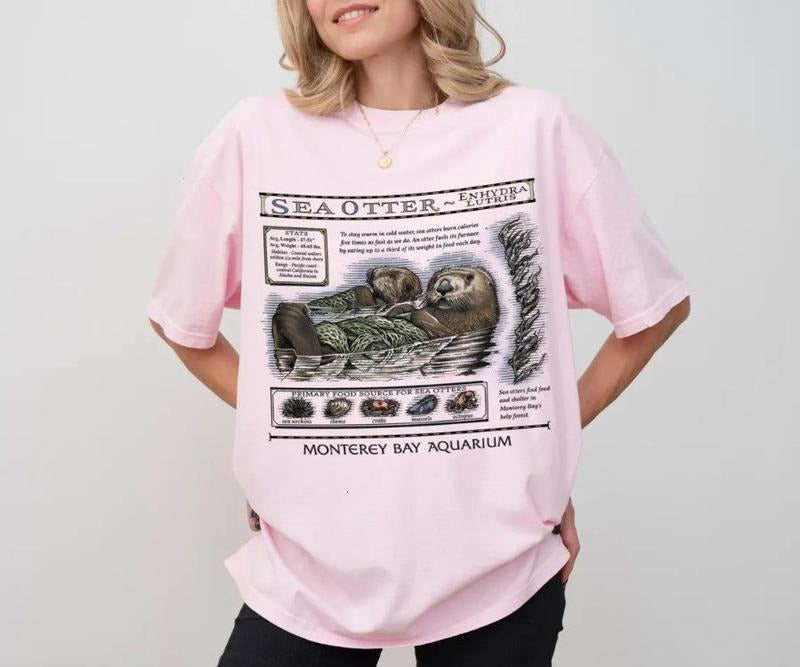 Monterey Bay Aquarium Otter Daily Hot Hit Casual - Adult & Kids T-Shirts, Sweatshirts & Hoodies apparel design preview 1