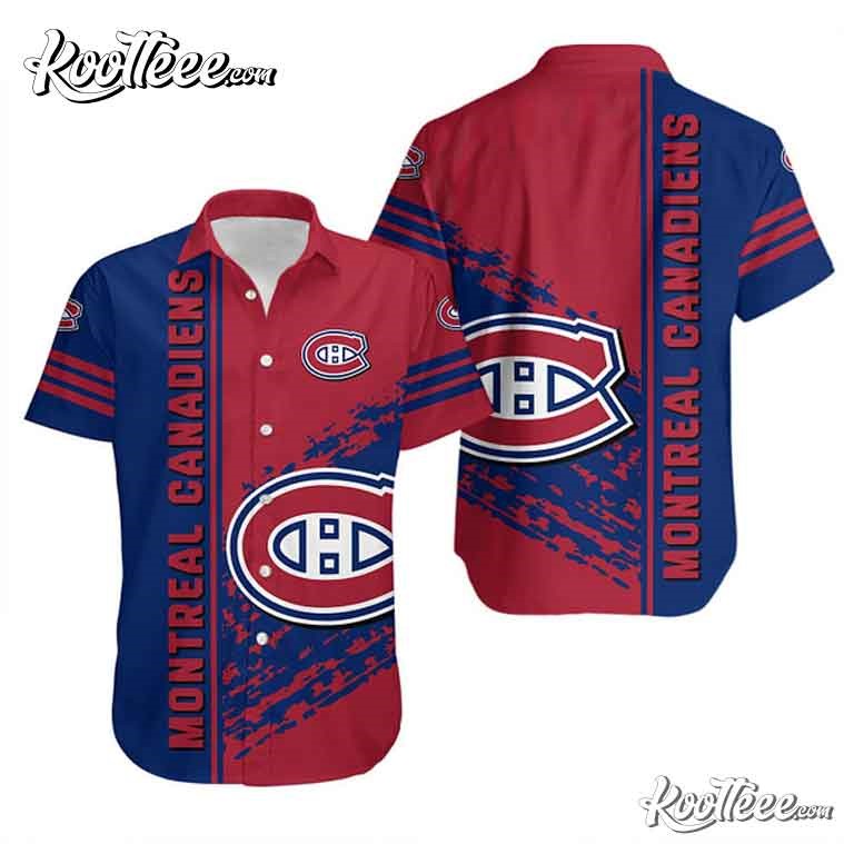 Montreal Canadiens Quarter Style Hawaiian - Adult & Kids T-Shirts, Sweatshirts & Hoodies apparel design preview 1