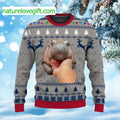 Moo Deng Bouncy Pig Ugly Christmas Sweater - Holiday Gift product image