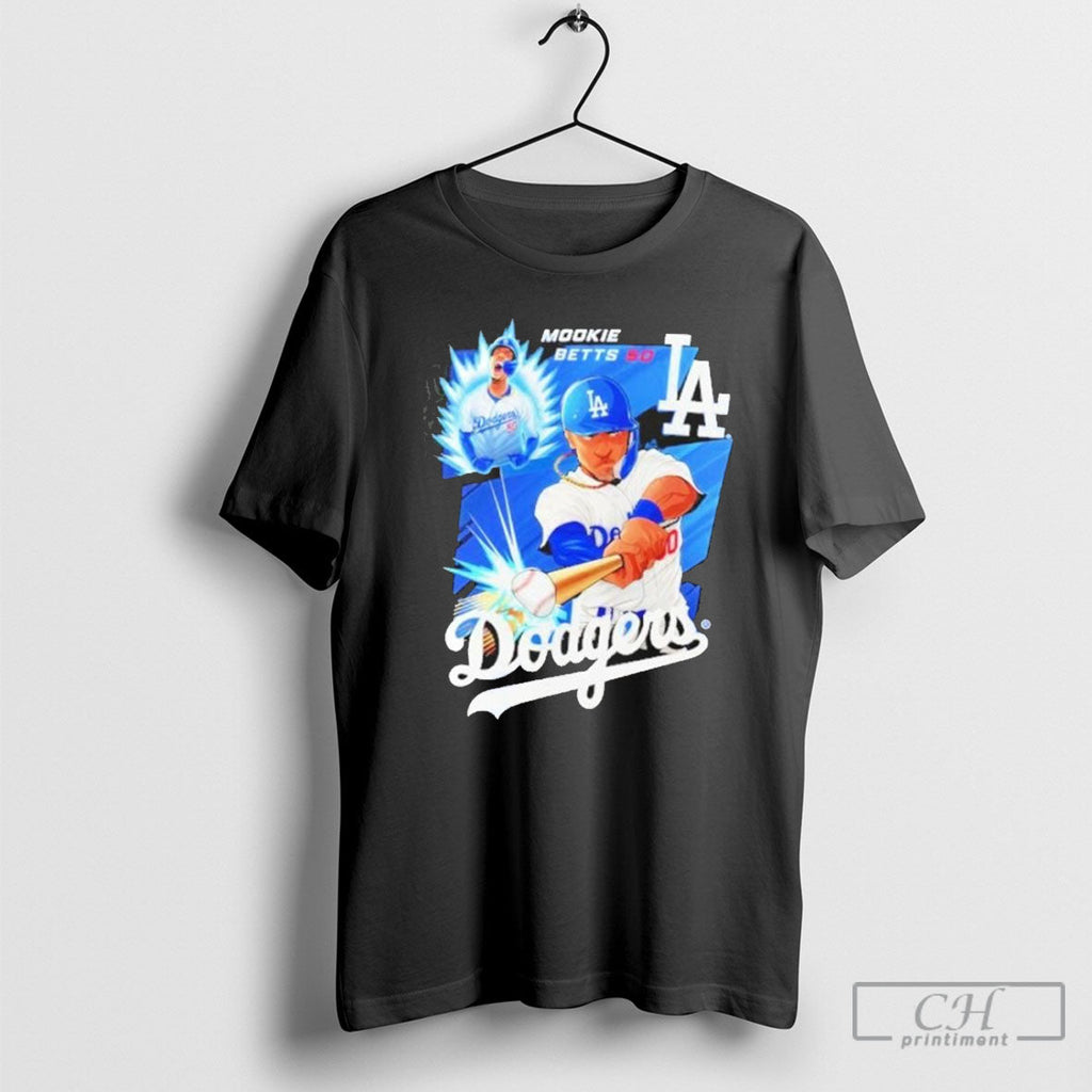 Mookie Betts Los Angeles Dodgers Anime Graphic 2025 - Adult & Kids T-Shirts, Sweatshirts & Hoodies apparel design preview 1