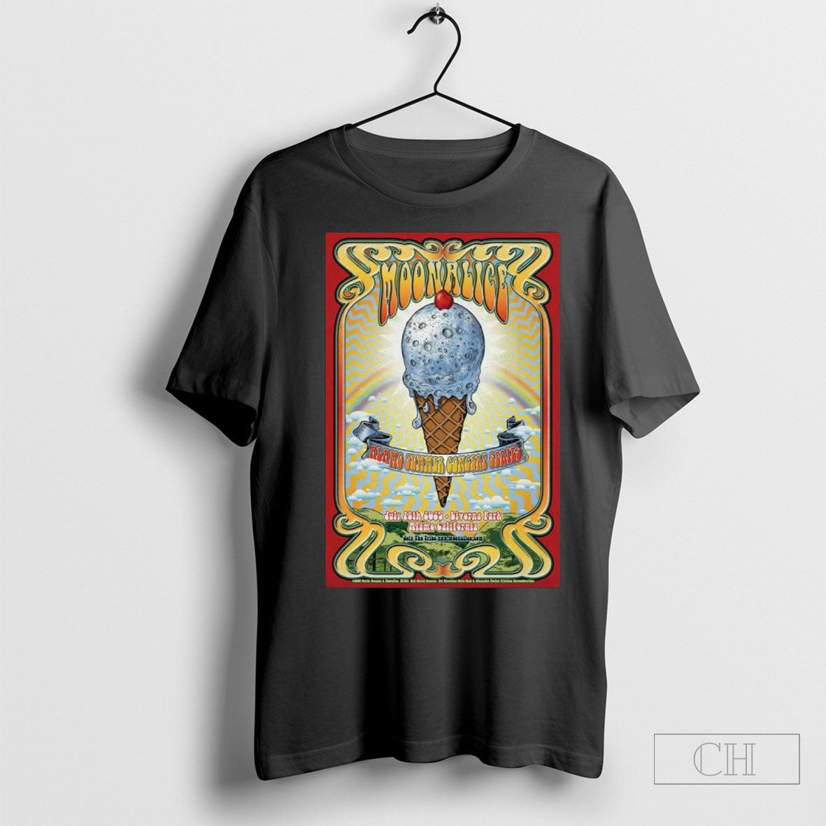Moonalice At Livorna Park On Jul 18 2025 Poster - Adult & Kids T-Shirts, Sweatshirts & Hoodies apparel design preview 1