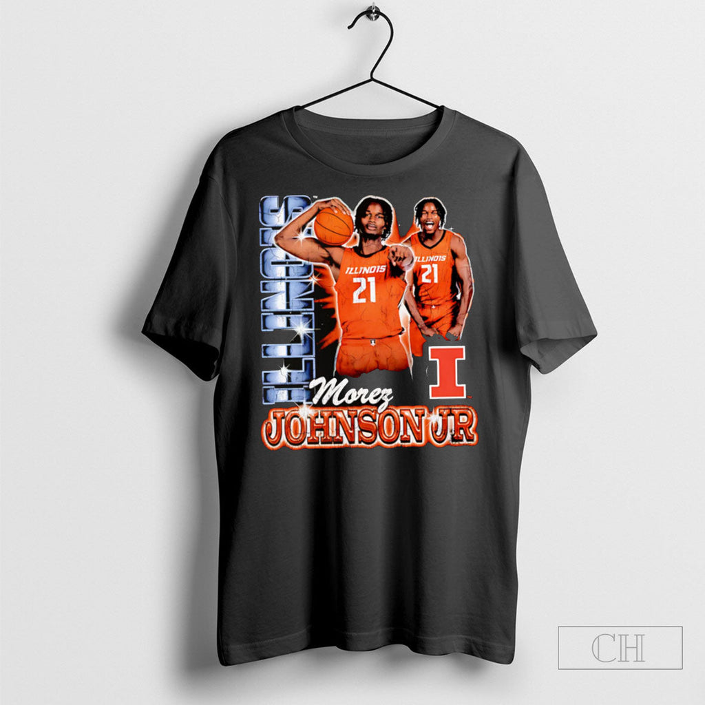 Morez Johnson Jr Illinois 90s Retro - Adult & Kids T-Shirts, Sweatshirts & Hoodies apparel design preview 1