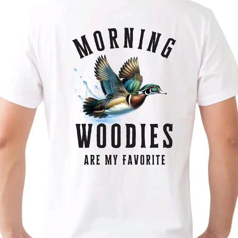 Morning Woodies Are My Favorite Animal Funny Menswear - Adult & Kids T-Shirts, Sweatshirts & Hoodies apparel design preview 1