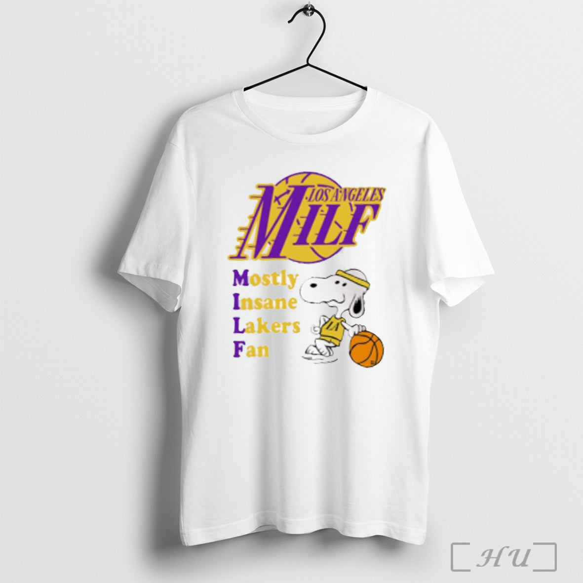 Most Angeles Milf Mostly Insane Lakers Fan - Adult & Kids T-Shirts, Sweatshirts & Hoodies apparel design preview 1