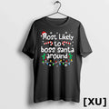 Most Likely To Boss Santa Around Christmas Matching - Adult & Kids T-Shirts, Sweatshirts & Hoodies apparel design preview 1