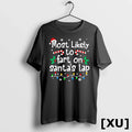 Most Likely To Fart On Santas Lap Christmas Matching - Adult & Kids T-Shirts, Sweatshirts & Hoodies apparel design preview 1