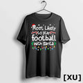 Most Likely To Play Football With Santa Christmas - Adult & Kids T-Shirts, Sweatshirts & Hoodies apparel design preview 1
